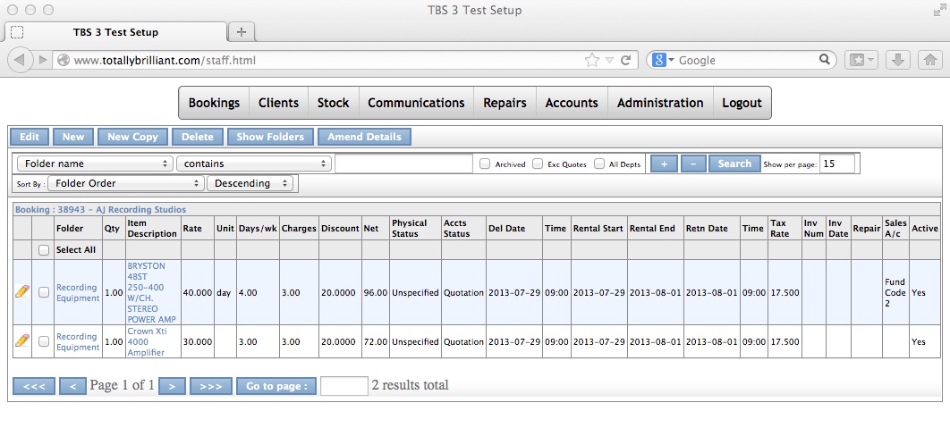 TBS bookings - 5